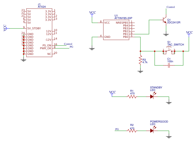 PSU Controller - EasyEDA open source hardware lab