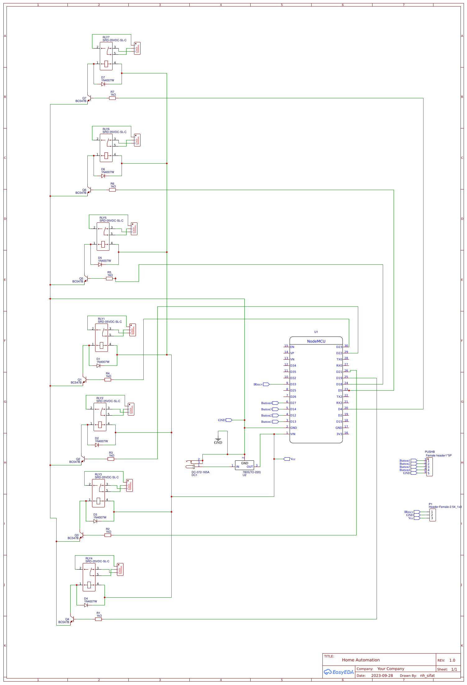 Home automation EasyEDA open source hardware lab