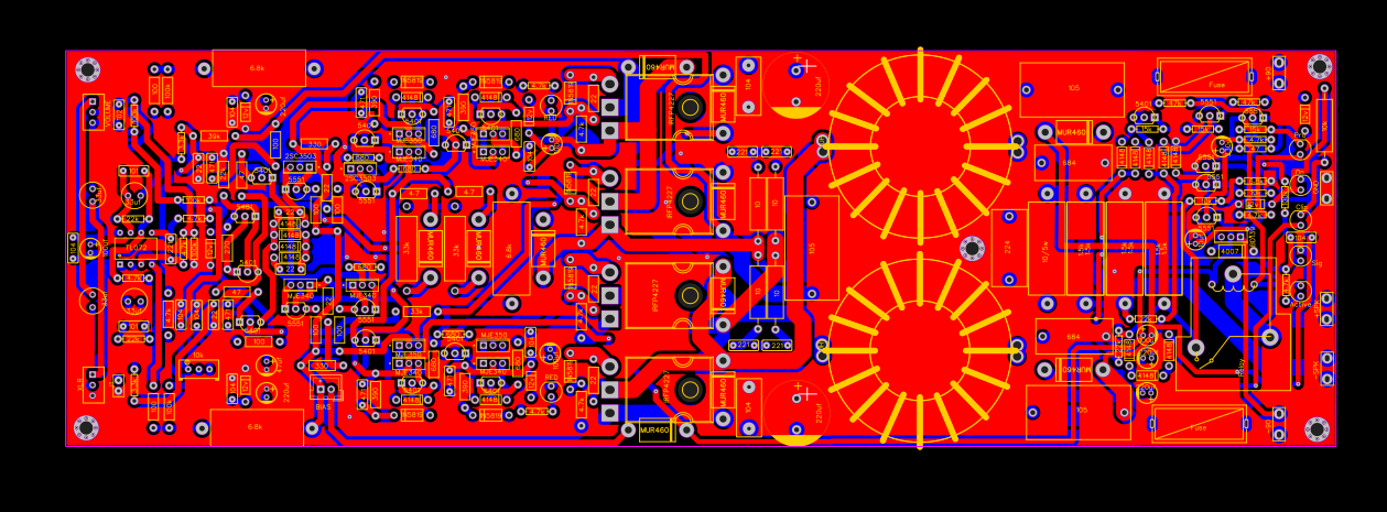 Discrete Full bridge class D Amplifier - EasyEDA