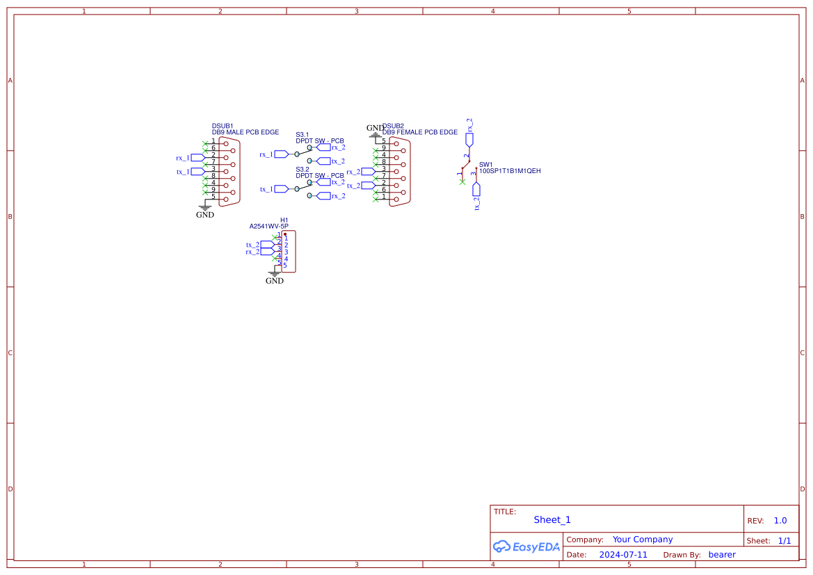 DB9-null-modem-loopback-switcharoo - EasyEDA open source hardware lab