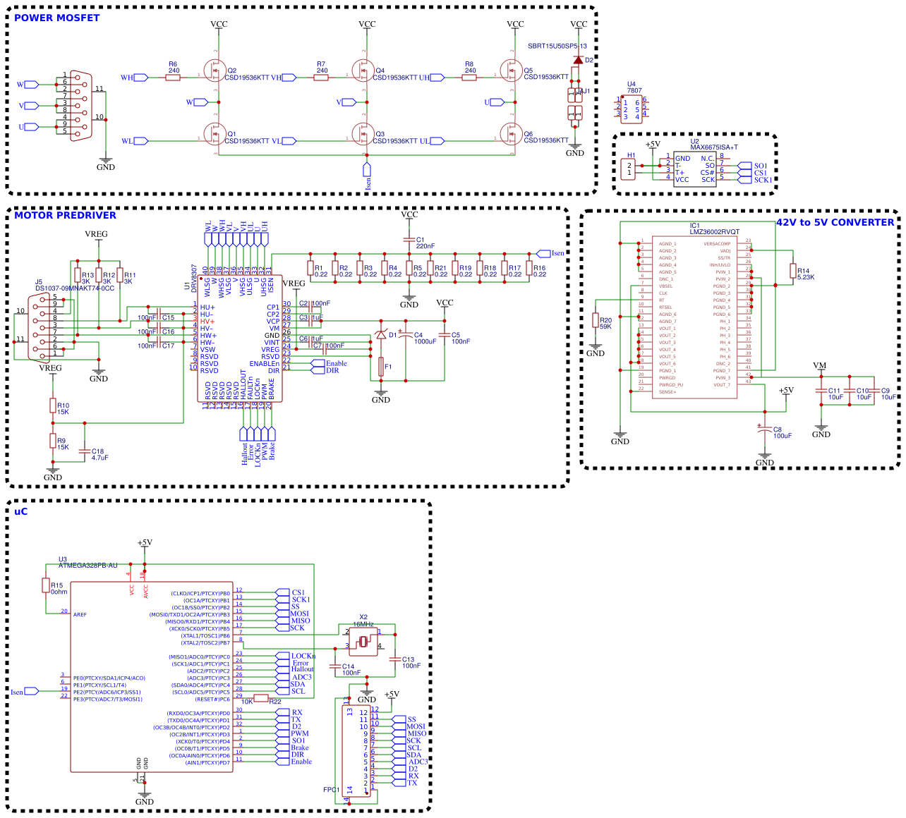 DRV8307 motor driver - Platform for creating and sharing projects - OSHWLab