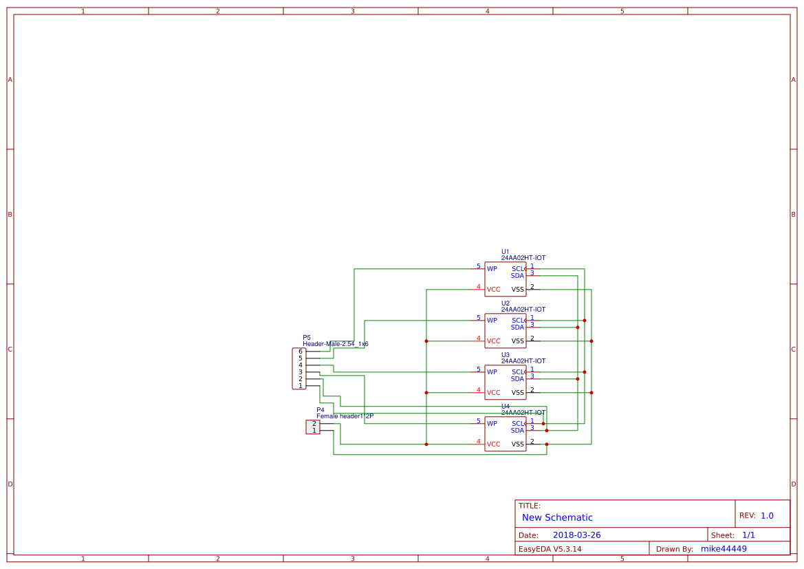 EEPROM Board - OSHWLab