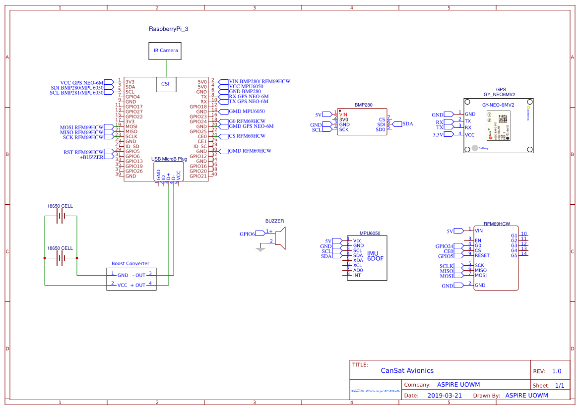 CanSat Avionics - Platform for creating and sharing projects - OSHWLab