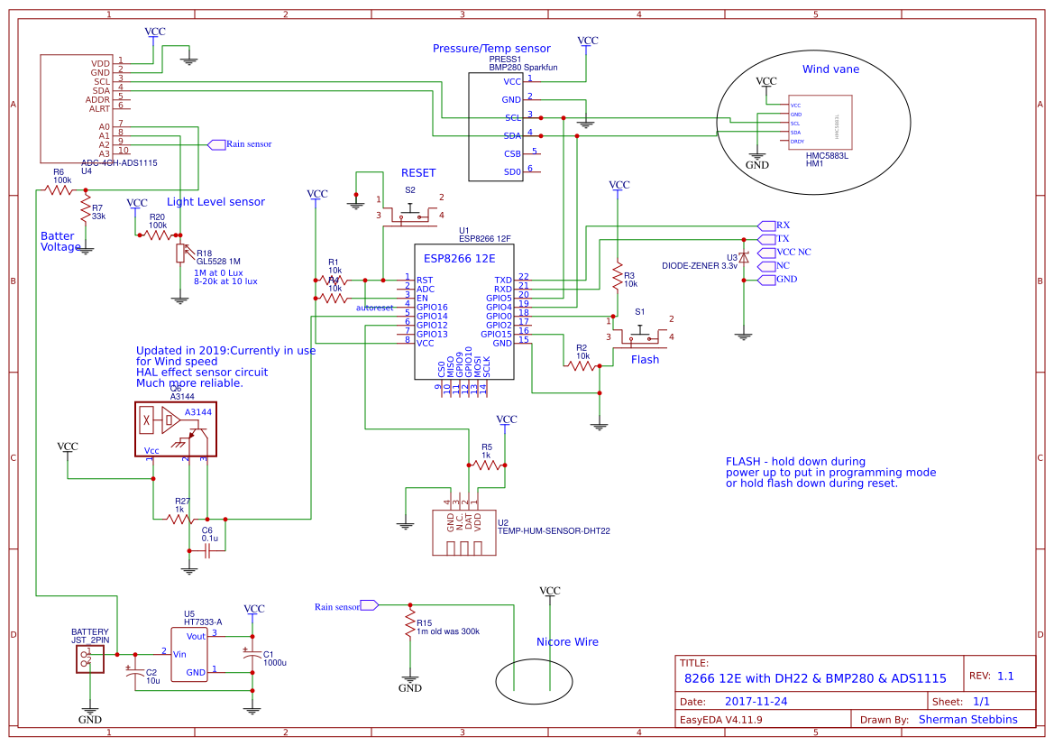 eeeeeda　オーダーページ WX Station with 8266 - OSHWLab