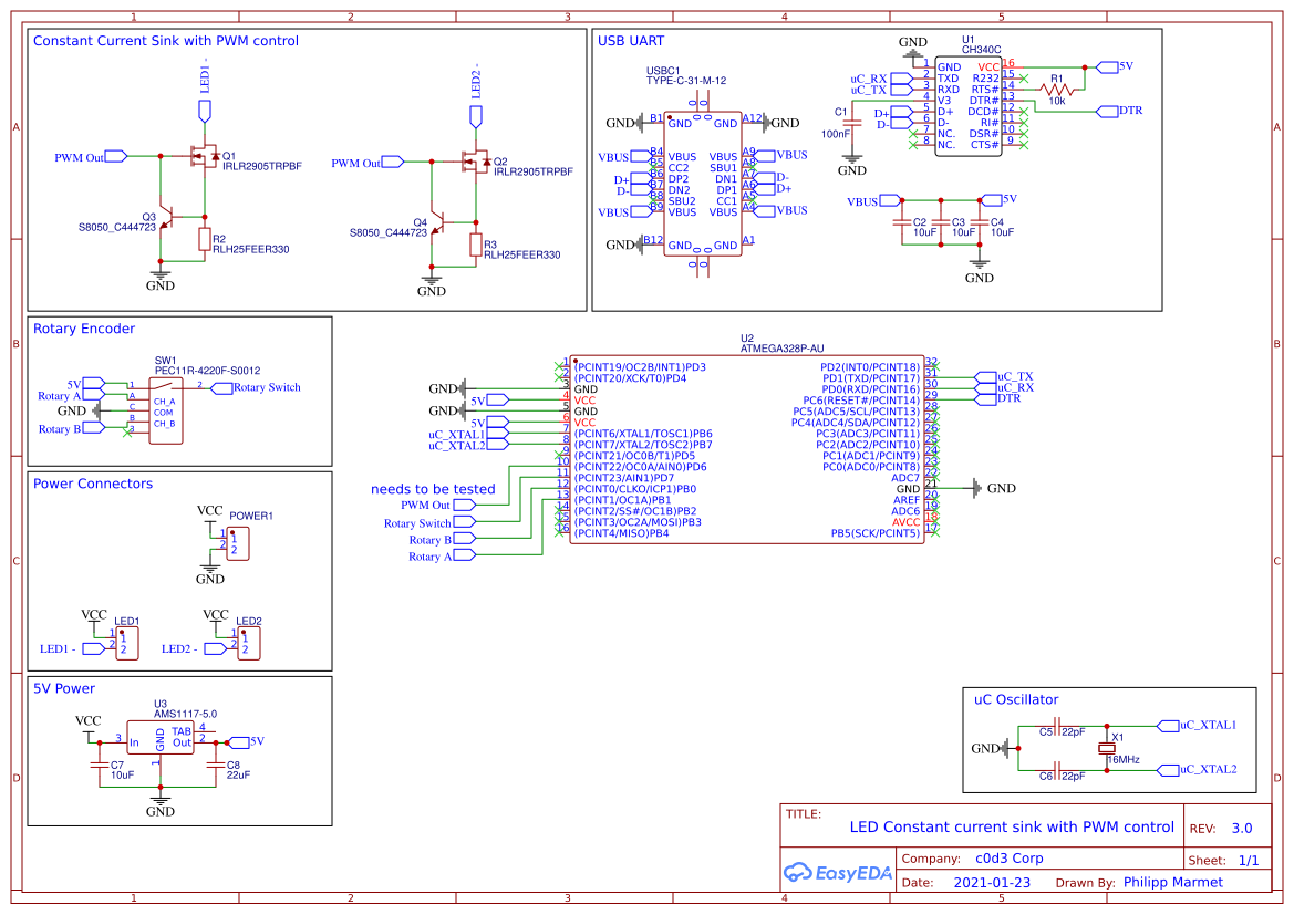 LED Controller - EasyEDA open source hardware lab