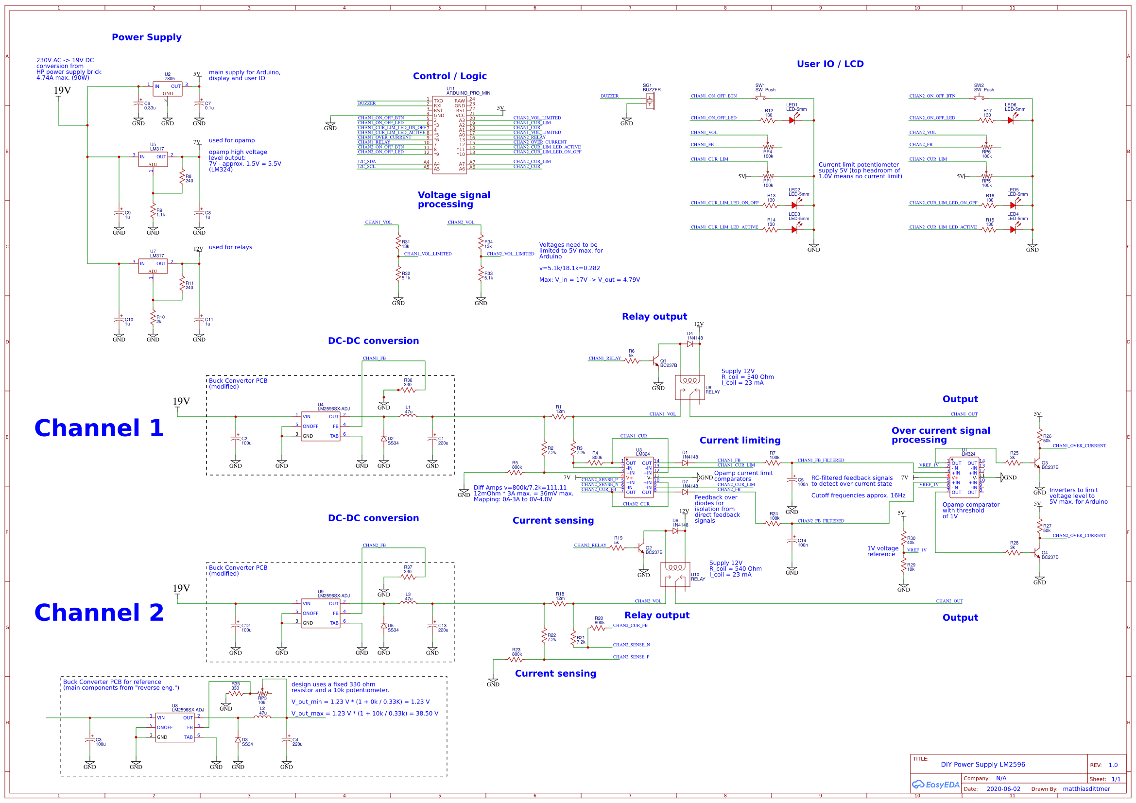 diy_power_supply_lm2596 - EasyEDA open source hardware lab