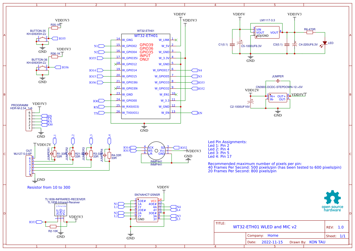 WLED-WT32-ETH01 - EasyEDA open source hardware lab