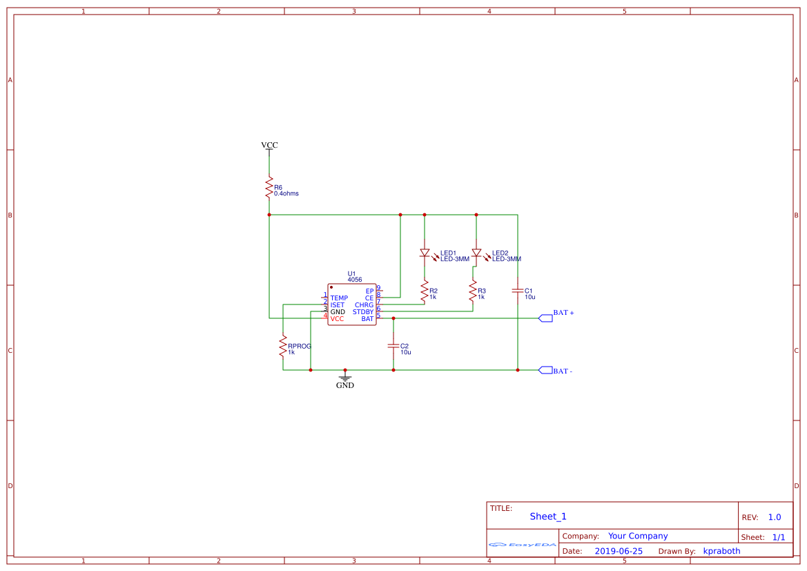 Charging circuit - EasyEDA open source hardware lab