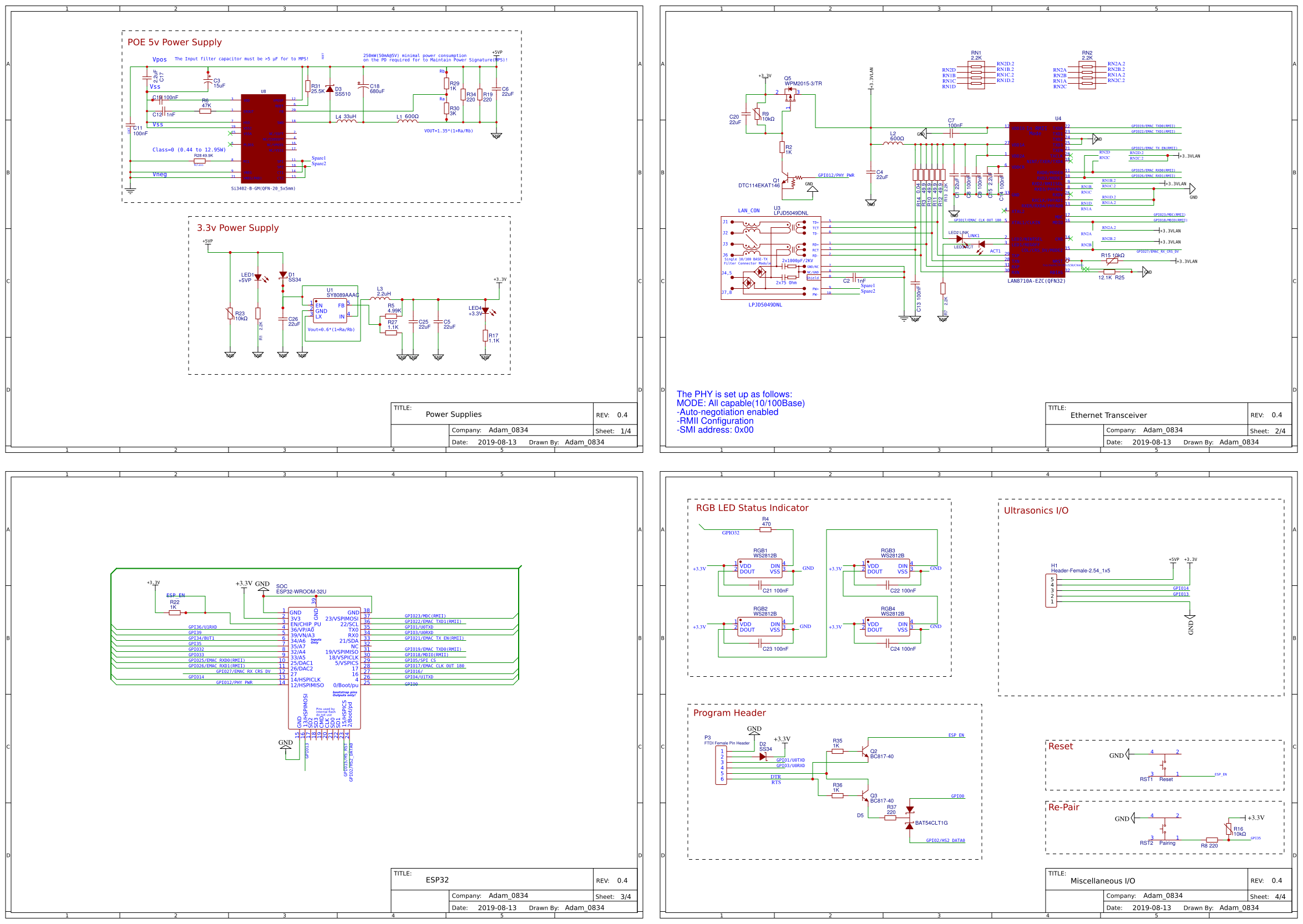 ESP32 Sensor Board OSHWLab