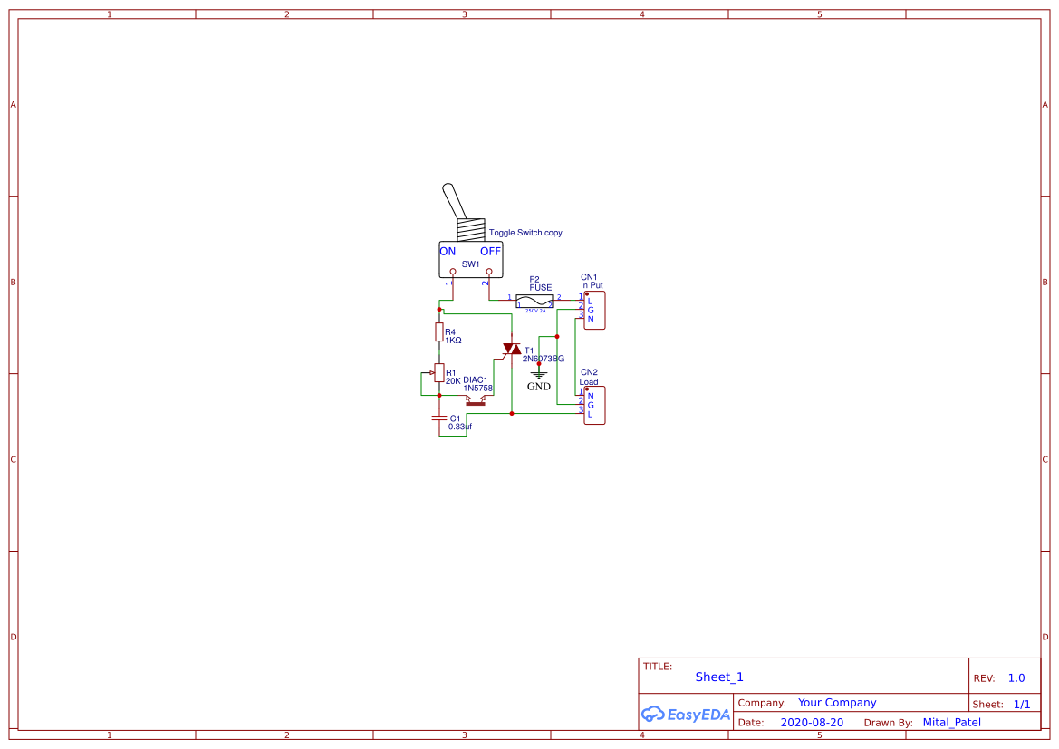 Light Dimmer - EasyEDA open source hardware lab