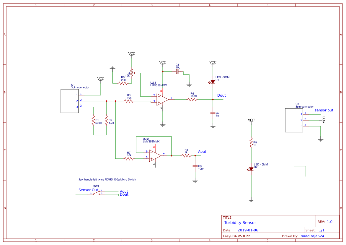 Turbidity Sensor - EasyEDA open source hardware lab