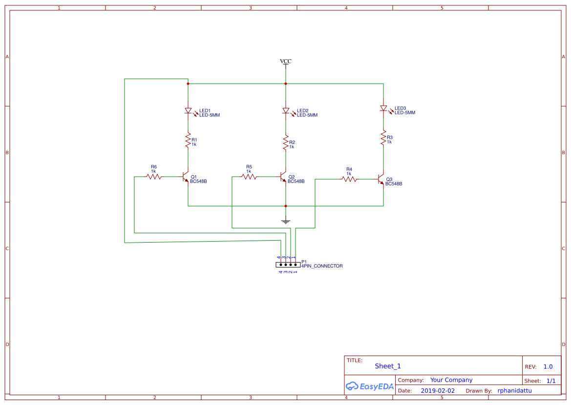 BC548 Water indicator EasyEDA open source hardware lab