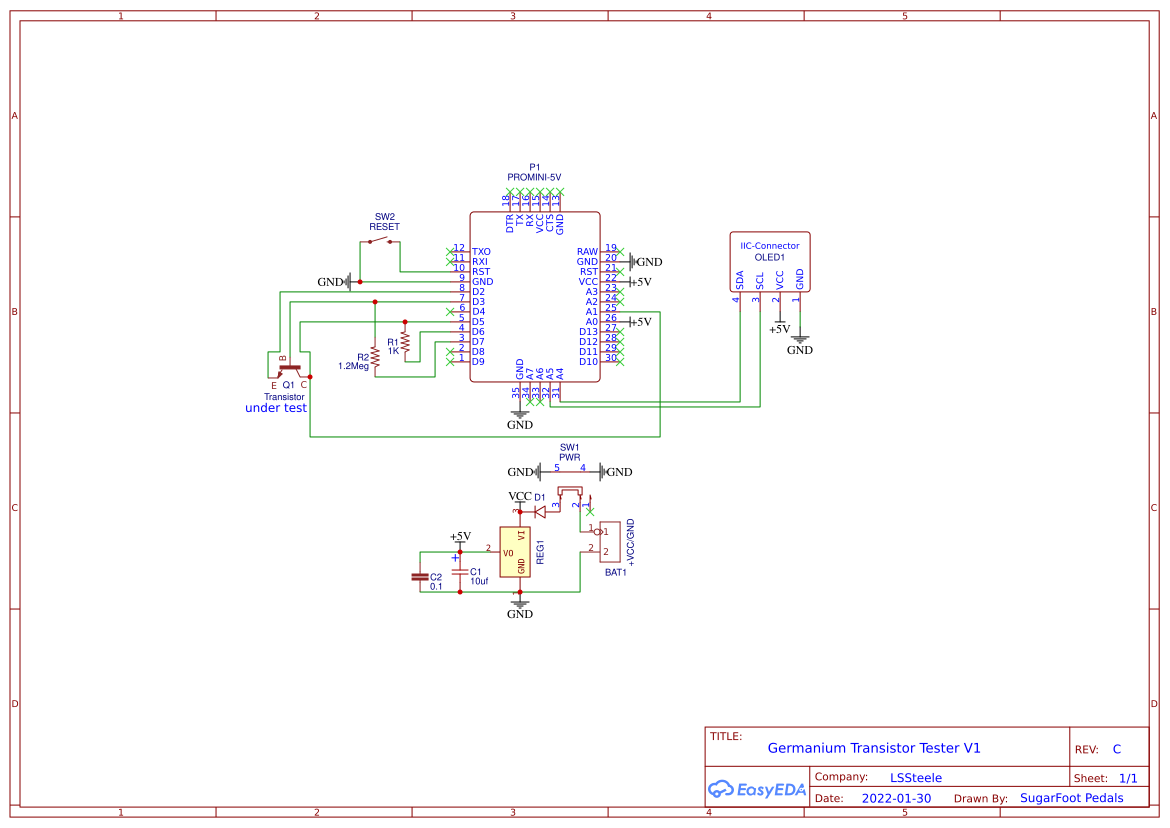 Germanium Transistor Tester OSHWLab