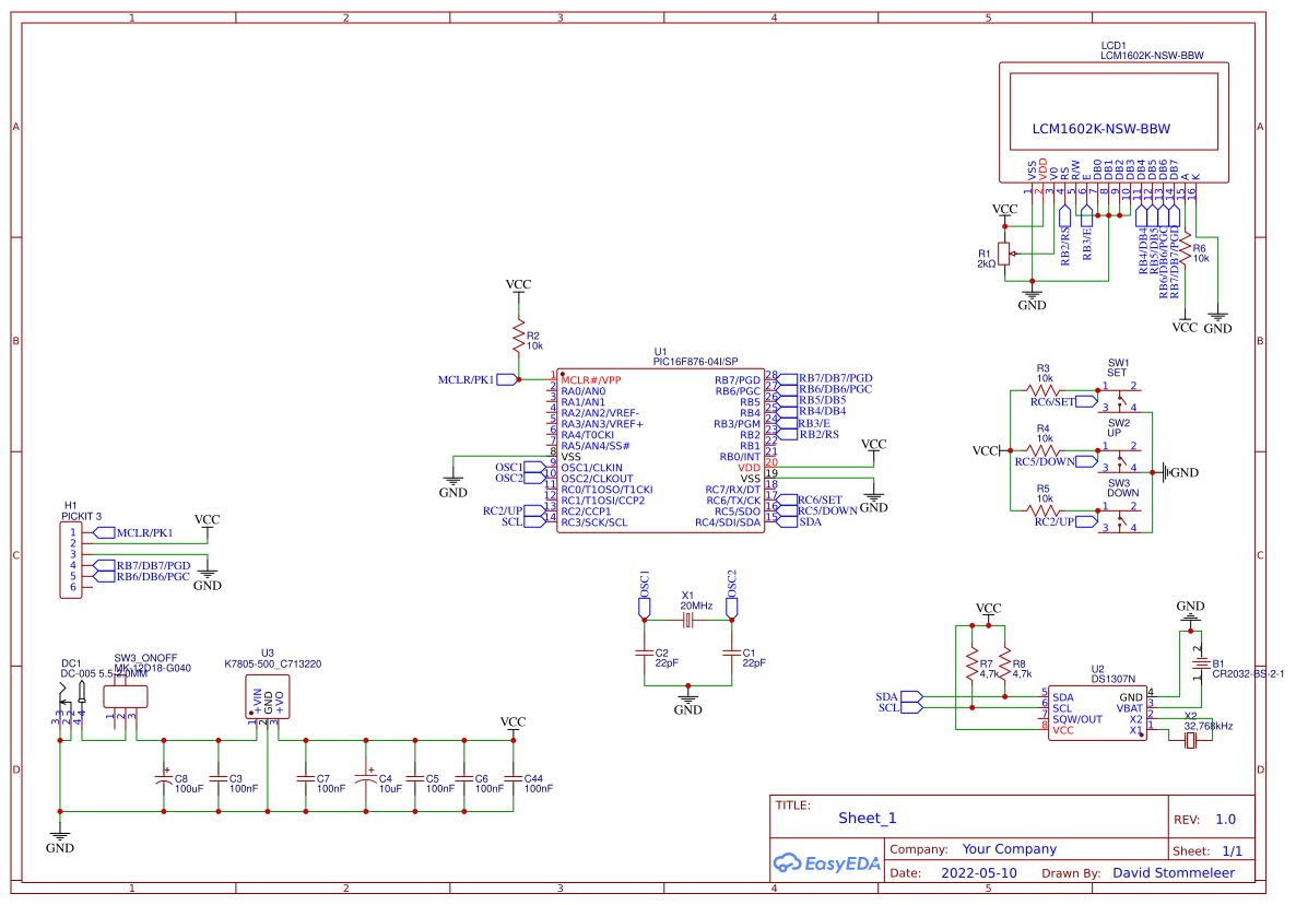 Horloge - EasyEDA open source hardware lab