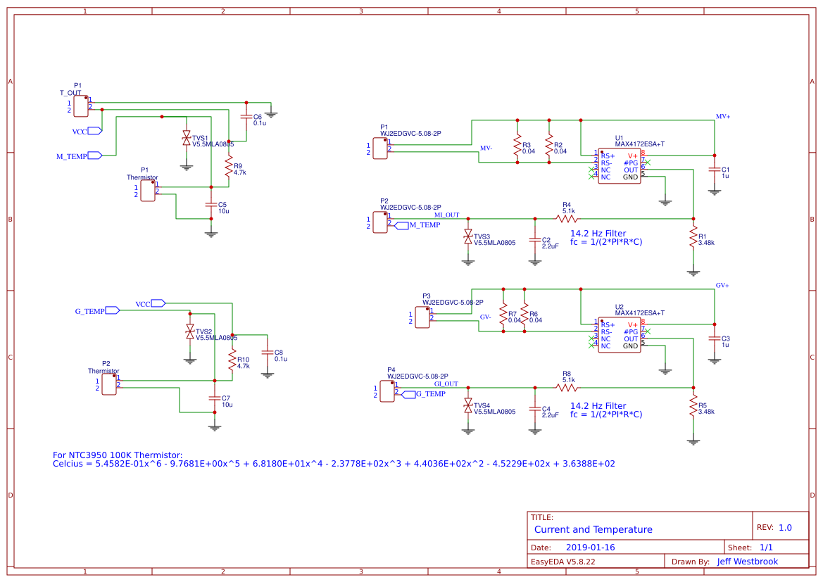 Current and Temperature - EasyEDA open source hardware lab