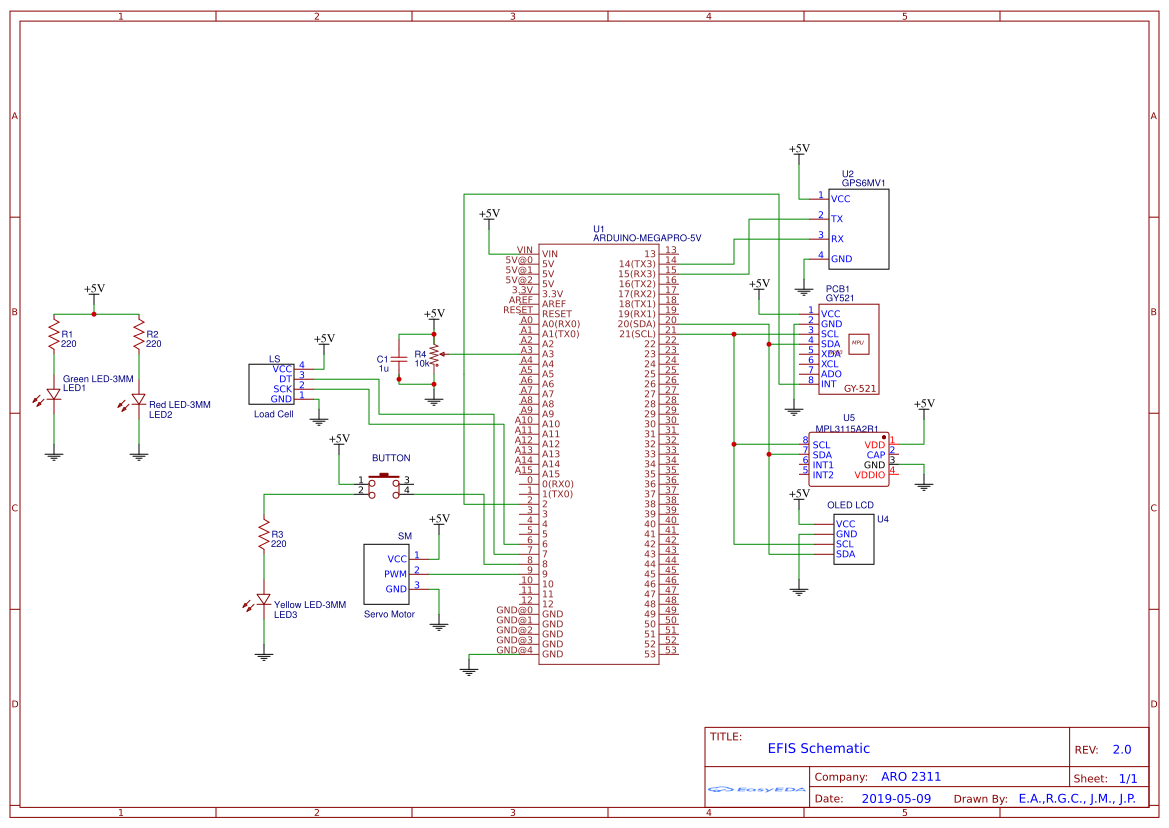ARO 2311 EFIS - master - (eacuna) - EasyEDA open source hardware lab