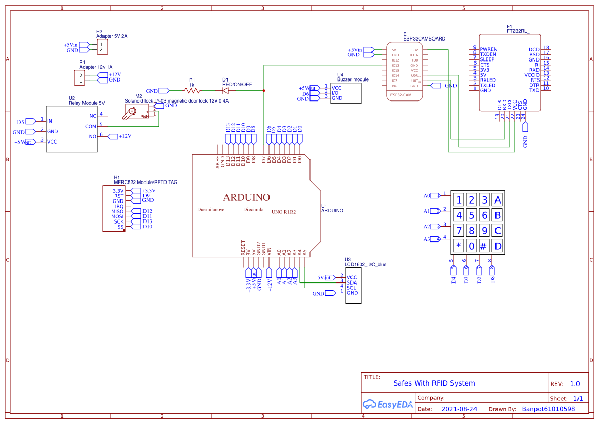 Safe RFID EasyEDA open source hardware lab