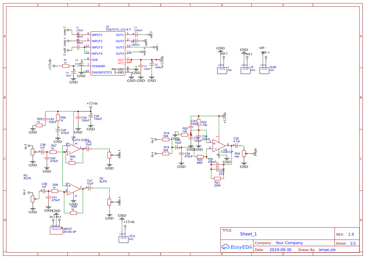 tda7377 - EasyEDA open source hardware lab