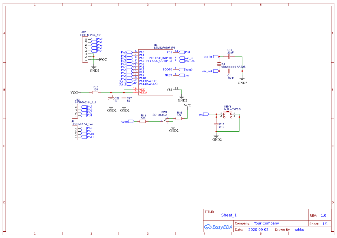 stm32f030f4p6 - EasyEDA open source hardware lab