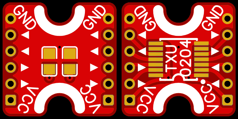 Board top and bottom sides