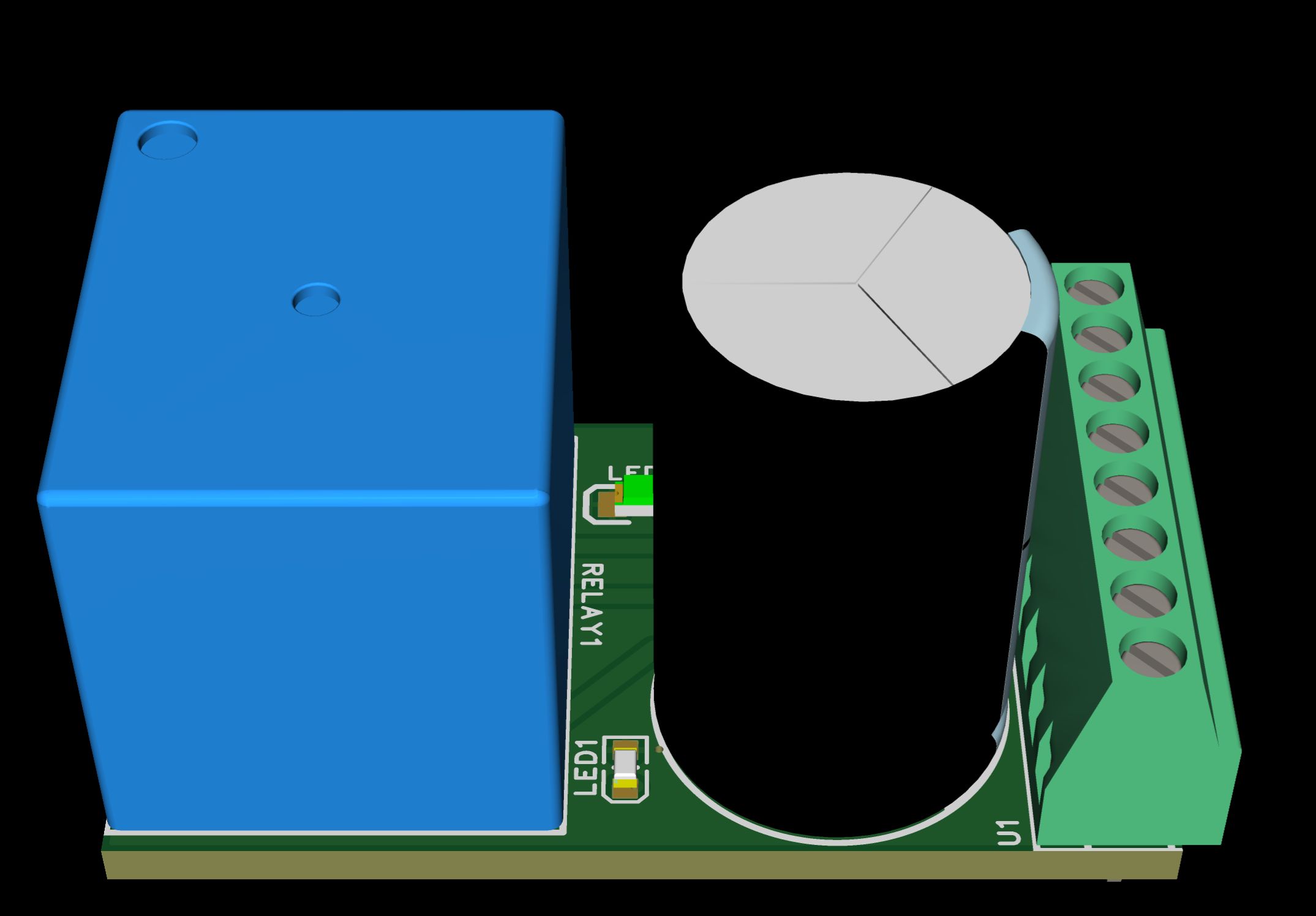 ACDC Relay Controlled EasyEDA open source hardware lab