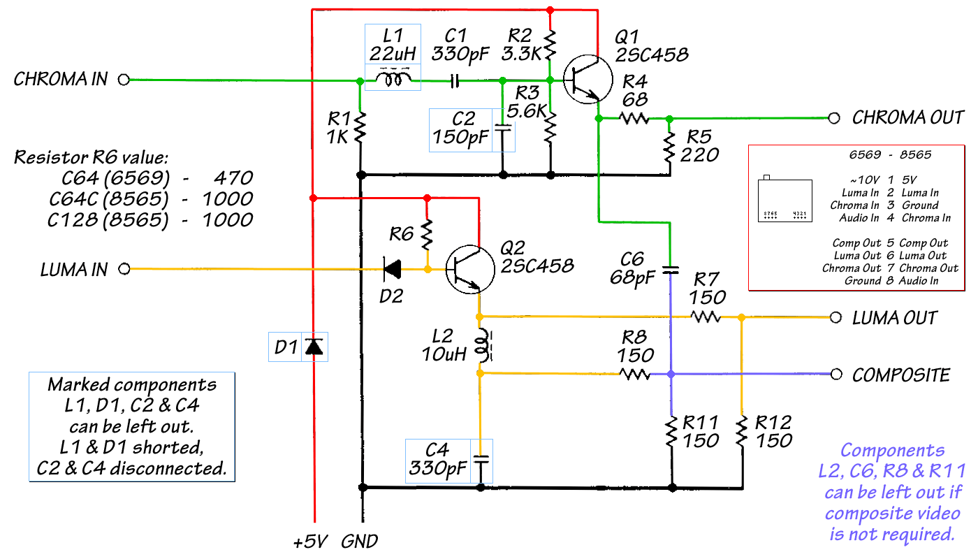 MODULATOR REPLACEMENT C64 EasyEDA open source hardware lab