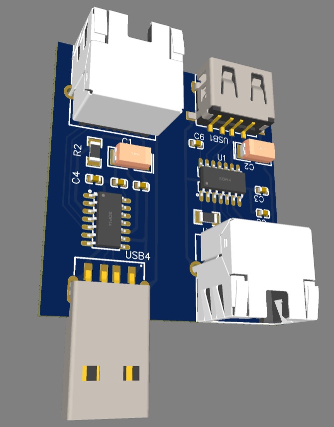 USB extension cable EasyEDA open source hardware lab